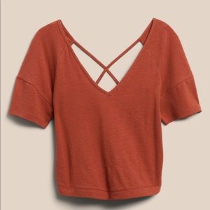 Banana Republic Factory tie back top